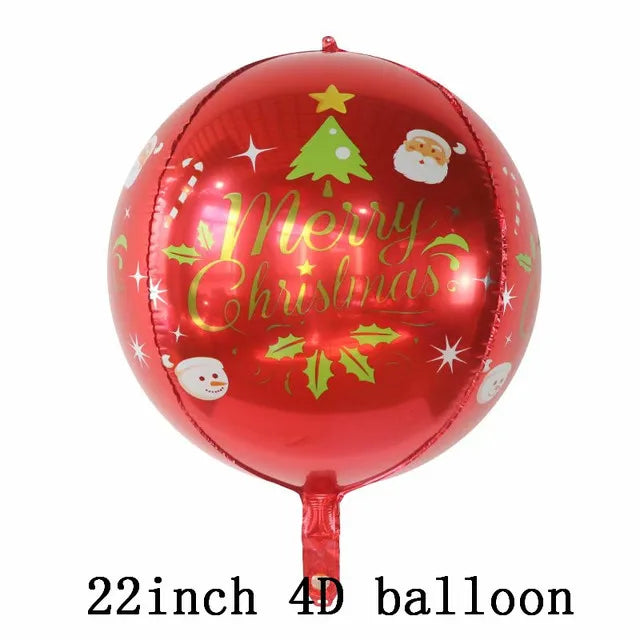 Ballon bonhomme de neige père Noël ballons arbre de noël décoration