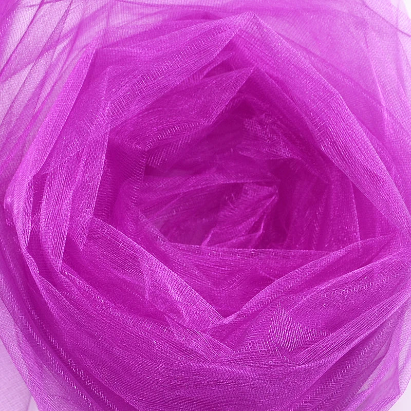 48cm * 5mètre Tissu de rouleau de tulle en organza de cristal transparent pour le drapage Cérémonie de mariage Fête Décoration de la maison Décoration du Nouvel an