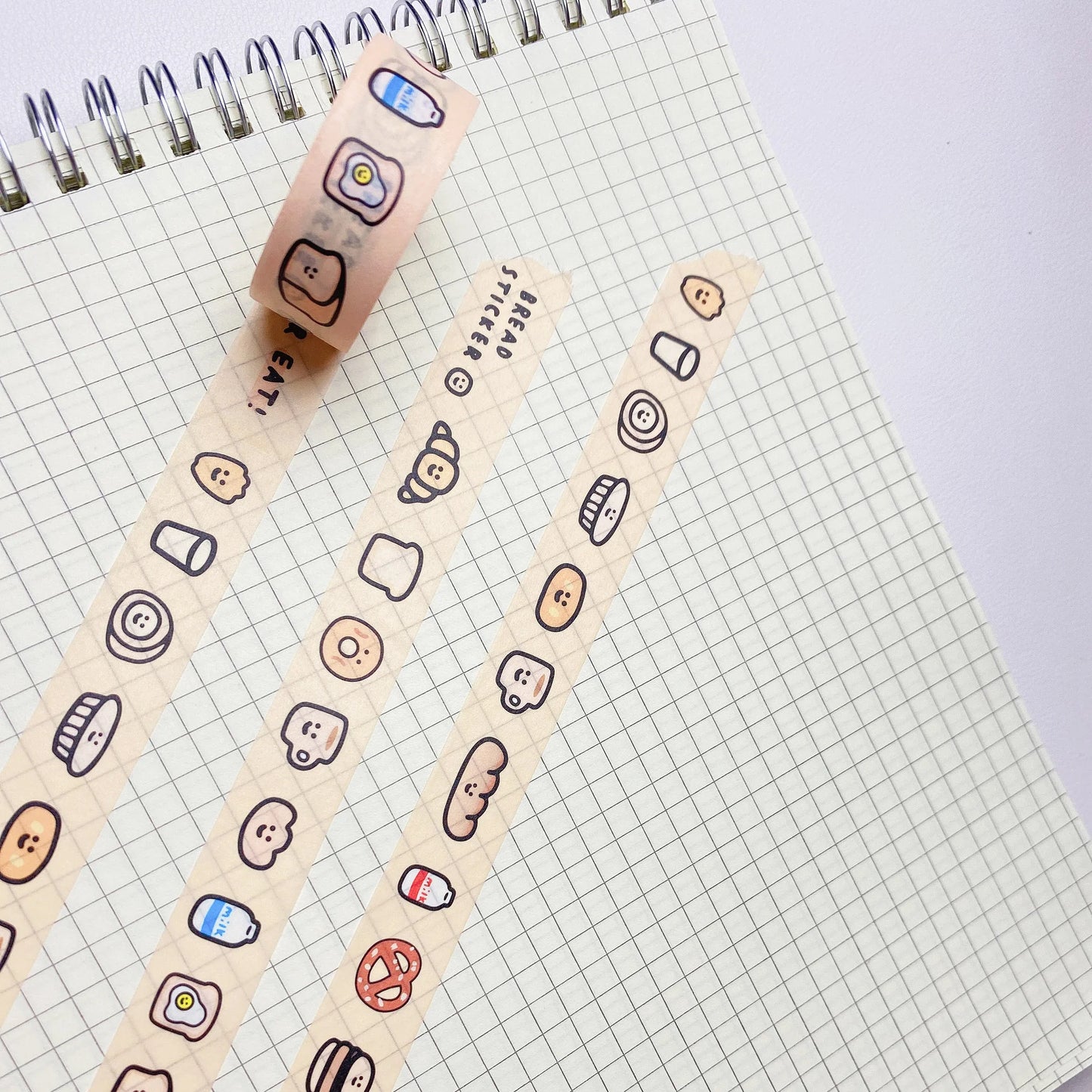 Ins – autocollant de scellage ours Fruits légumes, 1 pièce, bande décorative de masquage, Style Simple, papeterie créative d'étudiant