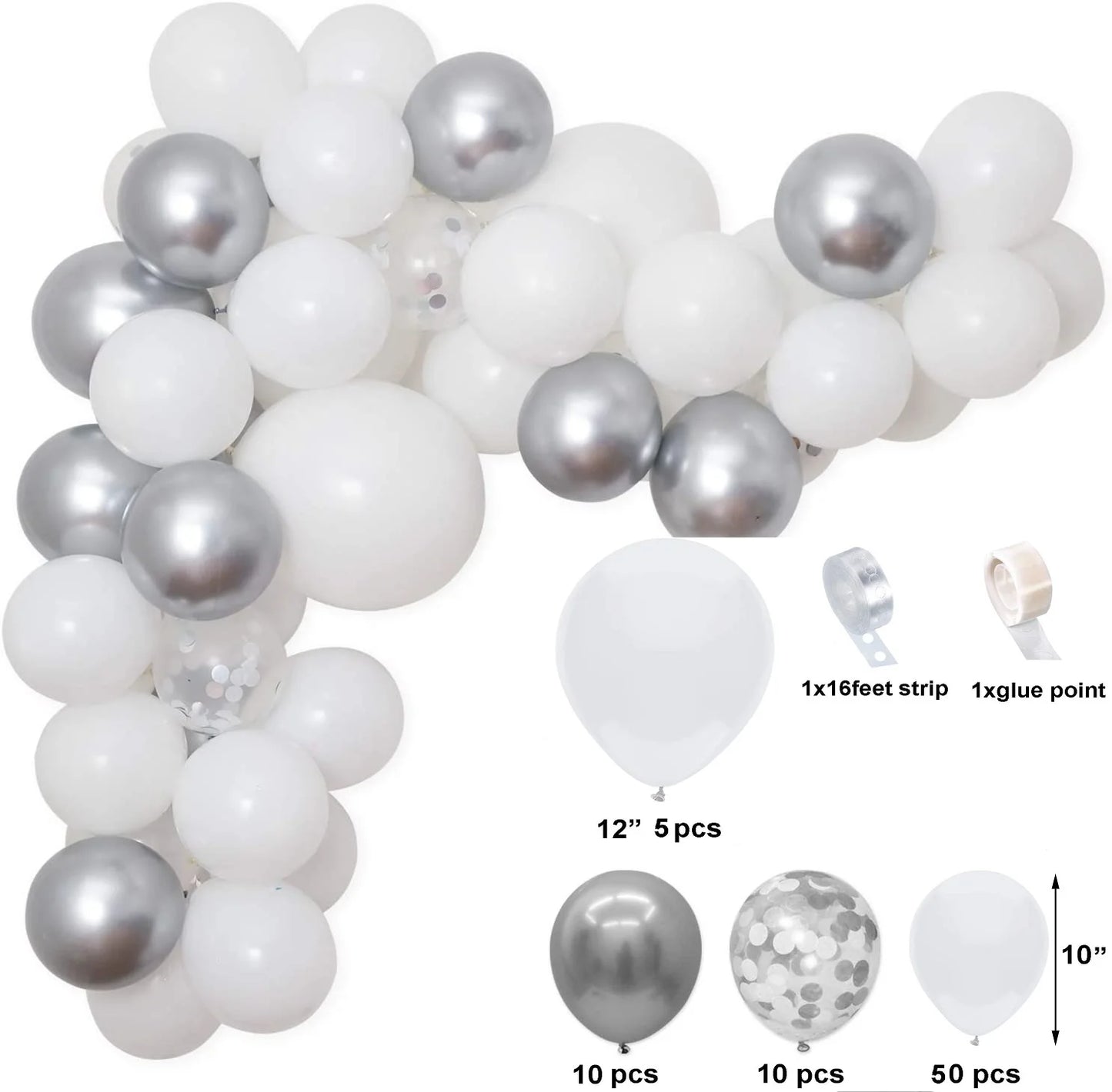 Ensemble d'Arche à Ballons pour Table à Manger, Pilier Arqué, Décoration de Mariage, ixd'Anniversaire pour Enfants, Réception-Cadeau pour Bébé