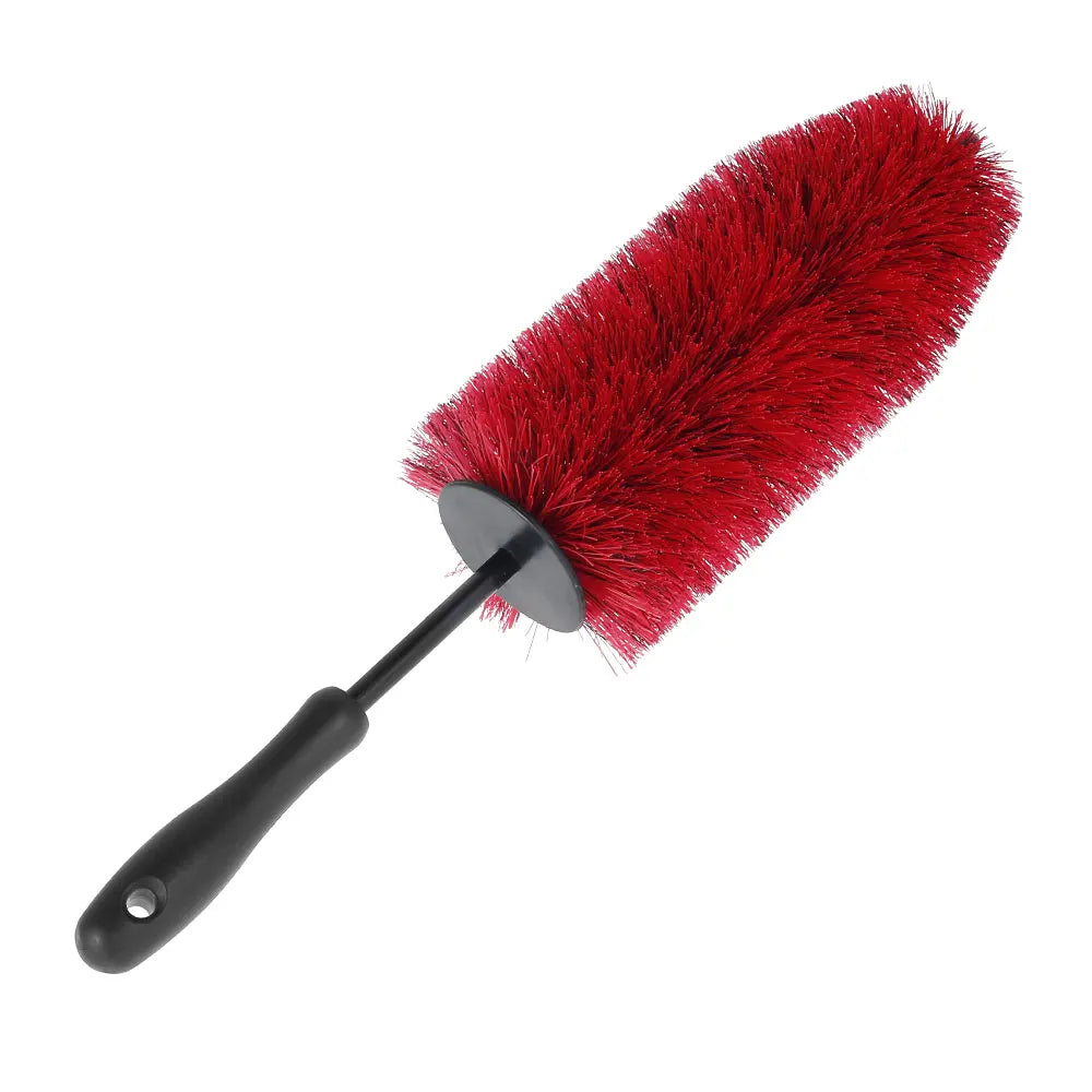 Brosse de nettoyage de pneus de jante de roue de voiture, nettoyeur de poils souples, anti-rayures, outil de lavage de détail automobile flexible pour tous les types de roues