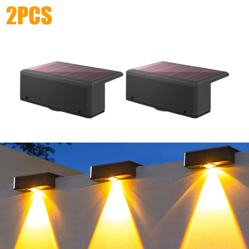 Lampe de lavage murale solaire étanche extérieure mur LED lumière cour lampe décorative balcon jardin
