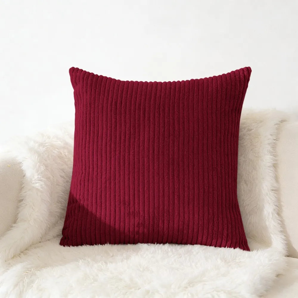 Housse de coussin en velours côtelé, grande taille 70x70 65x65