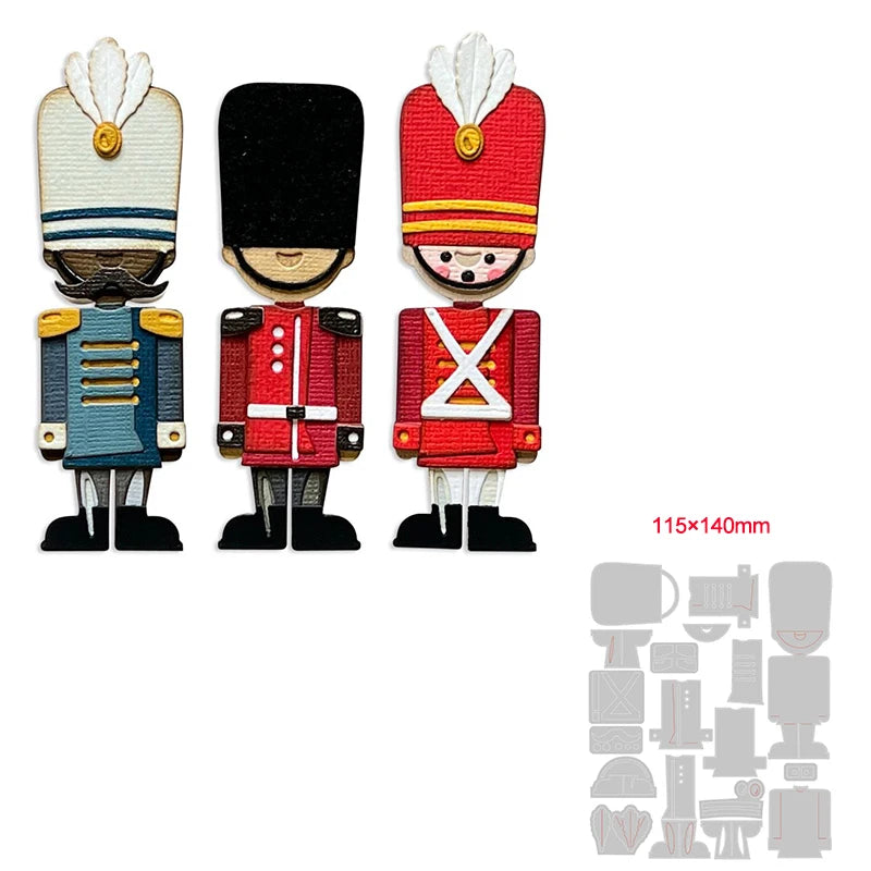 Matrices de découpe en métal, traîneau de renne de Noël