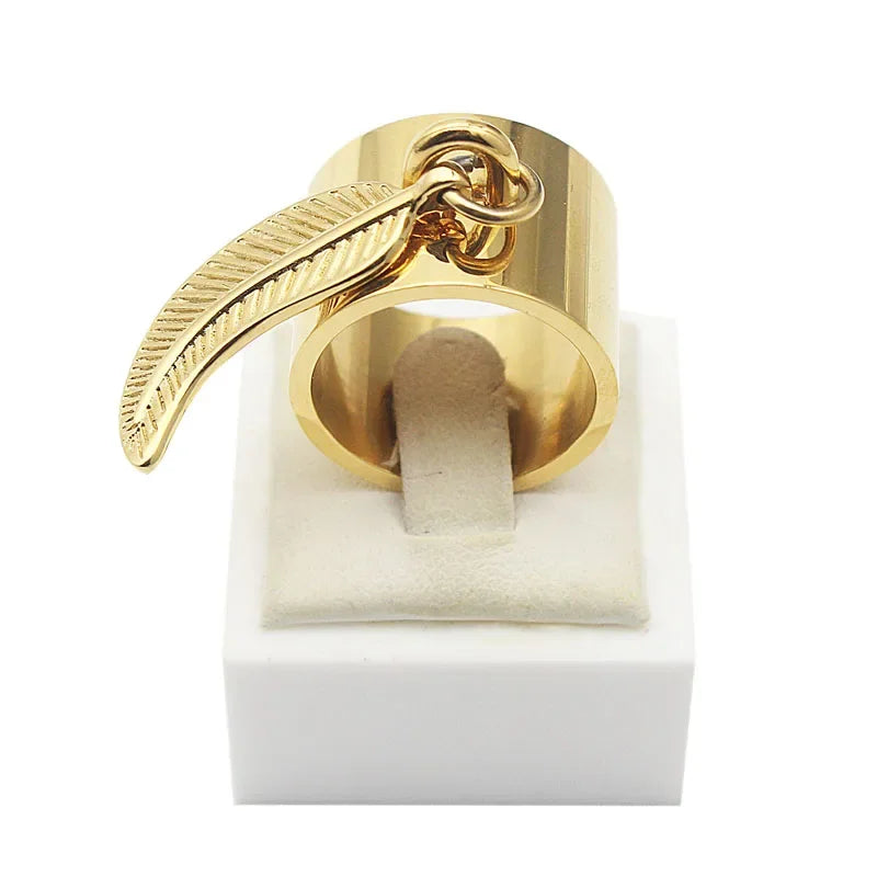 Bague pendentif géométrique ovale pour femmes, bijoux à la mode, en acier inoxydable, taille 7 10 11 6 9 8