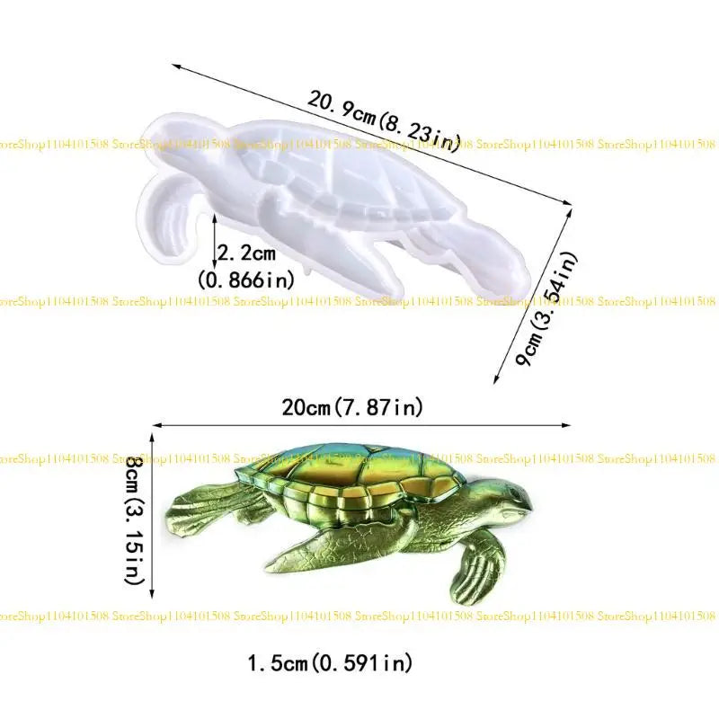 15YC Sea Silicone Moule Grand Moule résine époxy Moule diy