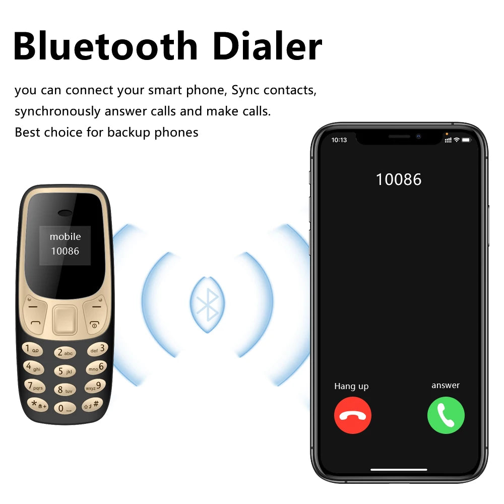 SERVO Petit Téléphone Portable Bluetooth Dialer voix Magique Faible Rayonnement Téléphone Enregistrement D'appel 2/3 SIM GSM Débloqué Mini Téléphone Portable