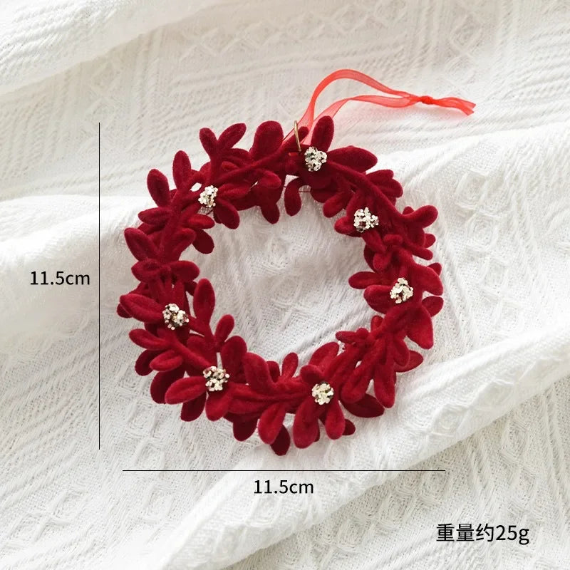 Décoration arbre de Noël rouge