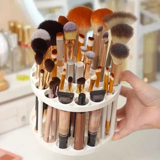 Support de rangement pour pinceaux de maquillage, support de rangement pour cosmétiques de bureau, rouge à lèvres, rangement pour pinceaux de maquillage, coiffeuse, boîte de rangement de tri
