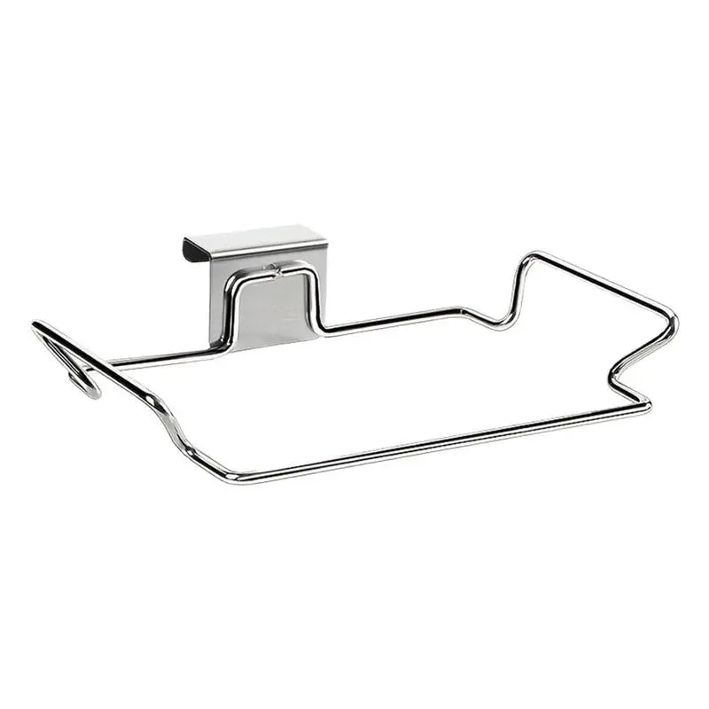 Kitchen Trash Rack Closet Stand Stainless Steel kitchen Accessories Cabinet Door Garbage Storage Holder Garbage Bags Holder
