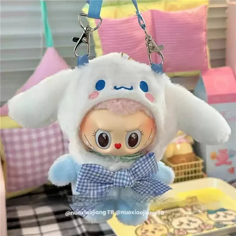 Nouvelle combinaison Labubu chaude Kuromi Hello Kitty vêtements sac à bandoulière