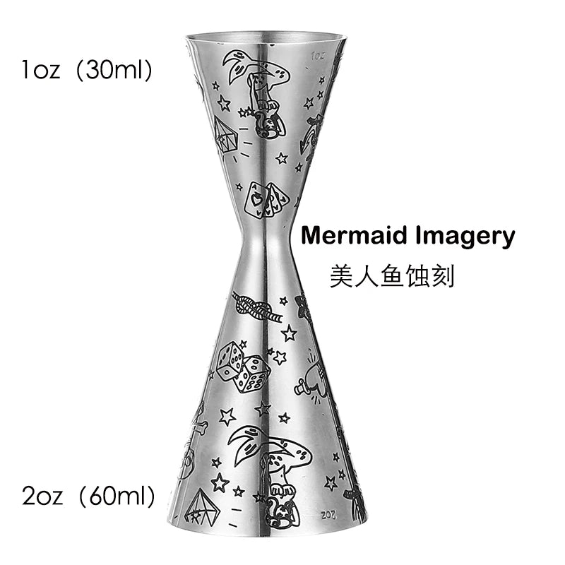 Doseur à cocktail double style japonais, mesure pour bar, outils de bar, 30/60 ml