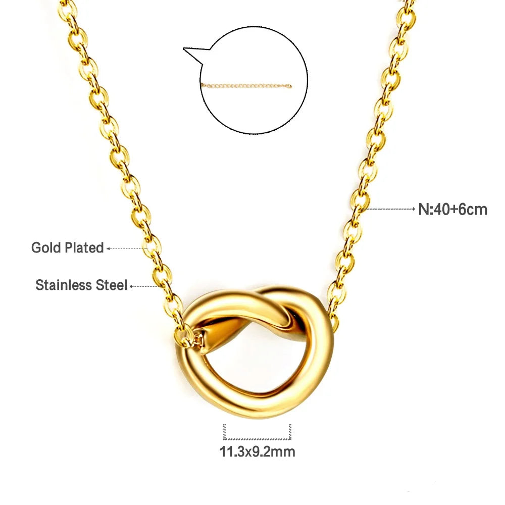 LUXUKISSKIDS Vintage coquille forme pendentif colliers filles/femmes bijoux en acier mode Couple chaîne collier ras du cou