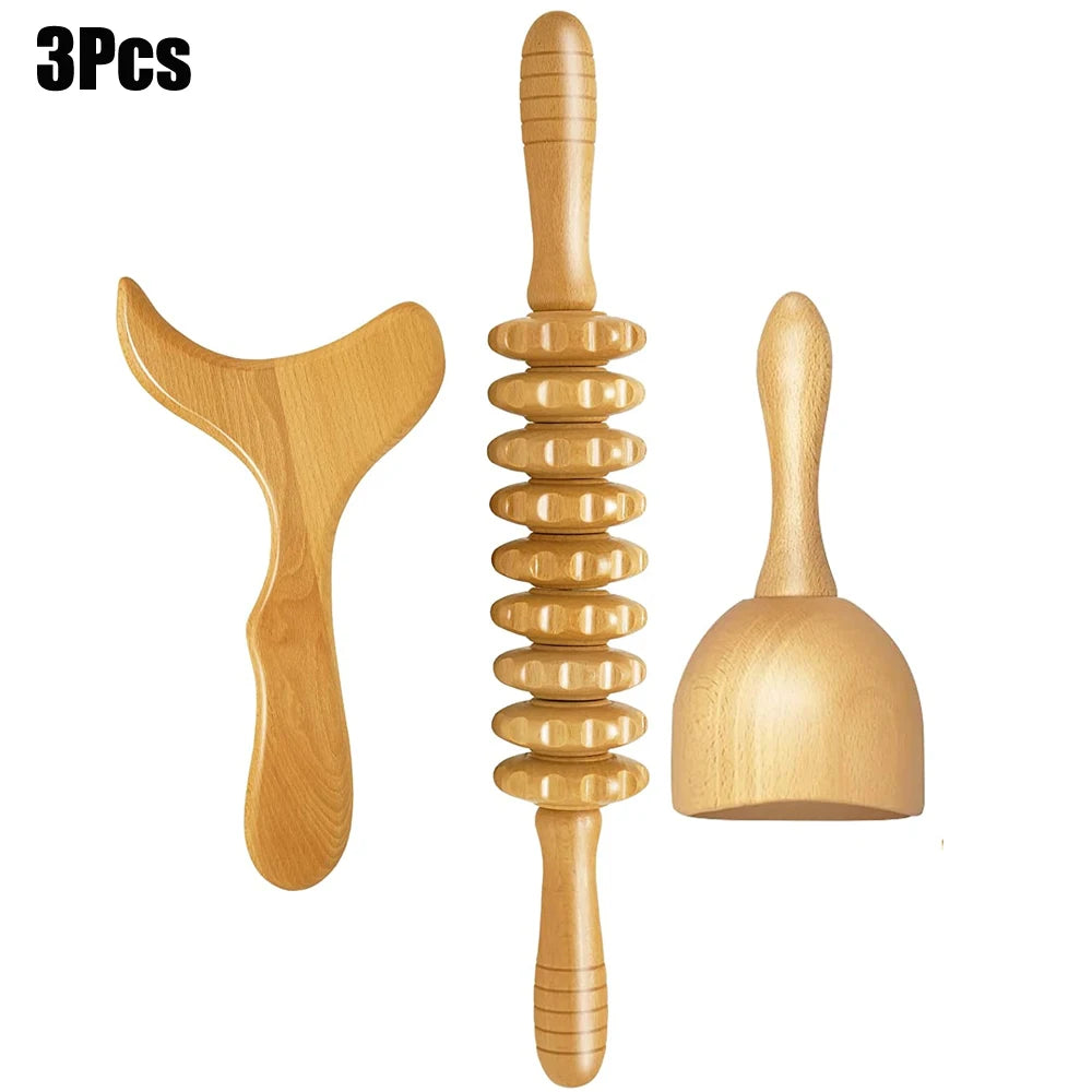 Outils de Massage thérapeutique au bois, masseur de Drainage lymphatique, outils de sculpture du corps pour Maderoterapia Colombiana, Anti-Cellulite