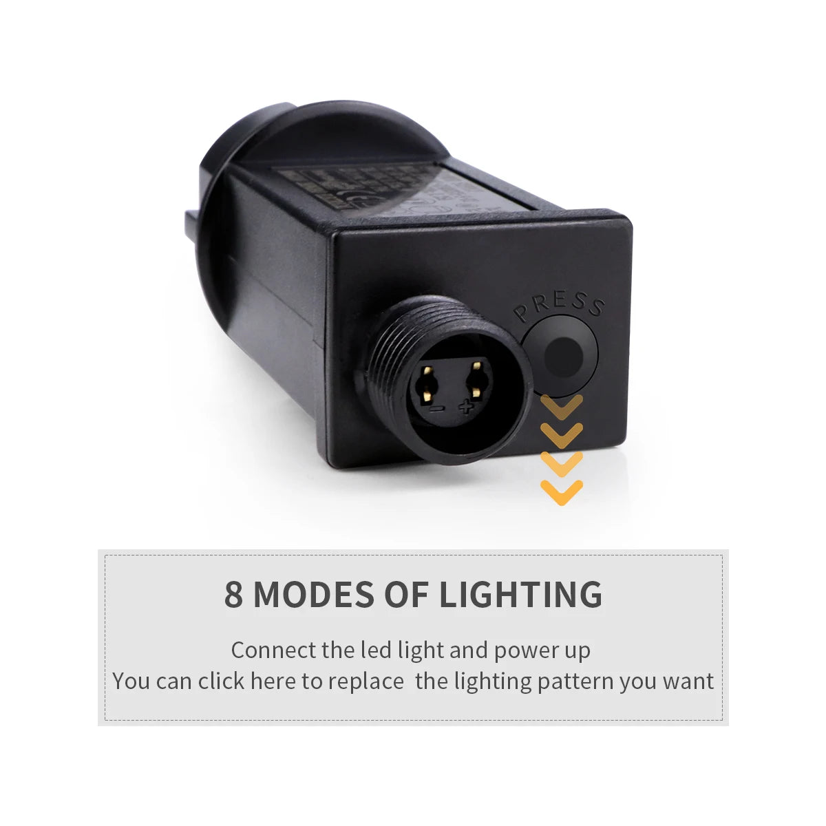 10/20/50/100m LED chaîne lumière de noël avec adaptateur secteur ue US extérieur étanche