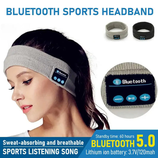 Écouteurs sans fil Bluetooth, bandeau pour dormir, course à pied, stéréo, casque de sport, chapeau de musique avec micro, casque pour téléphone intelligent