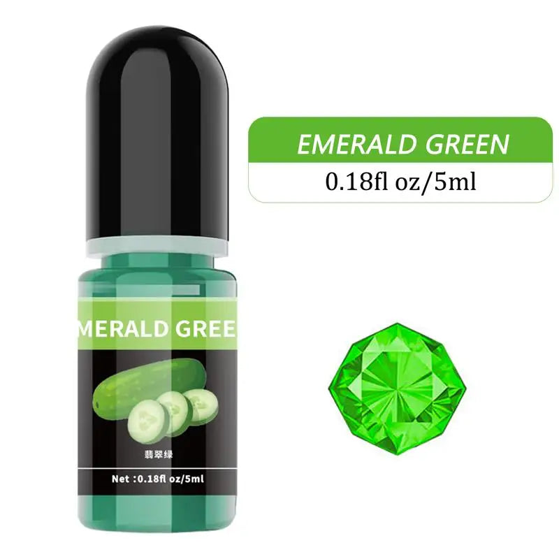 Pigment de résine d'élection xy, liquide, colorant de résine UV, tournant transparent pour résine UV, colle AB, coloration bricolage, fabrication de bijoux d'art, 5ml