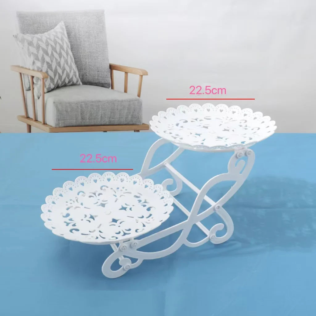 Plateau de support à gâteaux et desserts, 1 pièce, présentoir à thé de l'après-midi pour mariage, fête d'anniversaire, repas froids, Table de pause thé