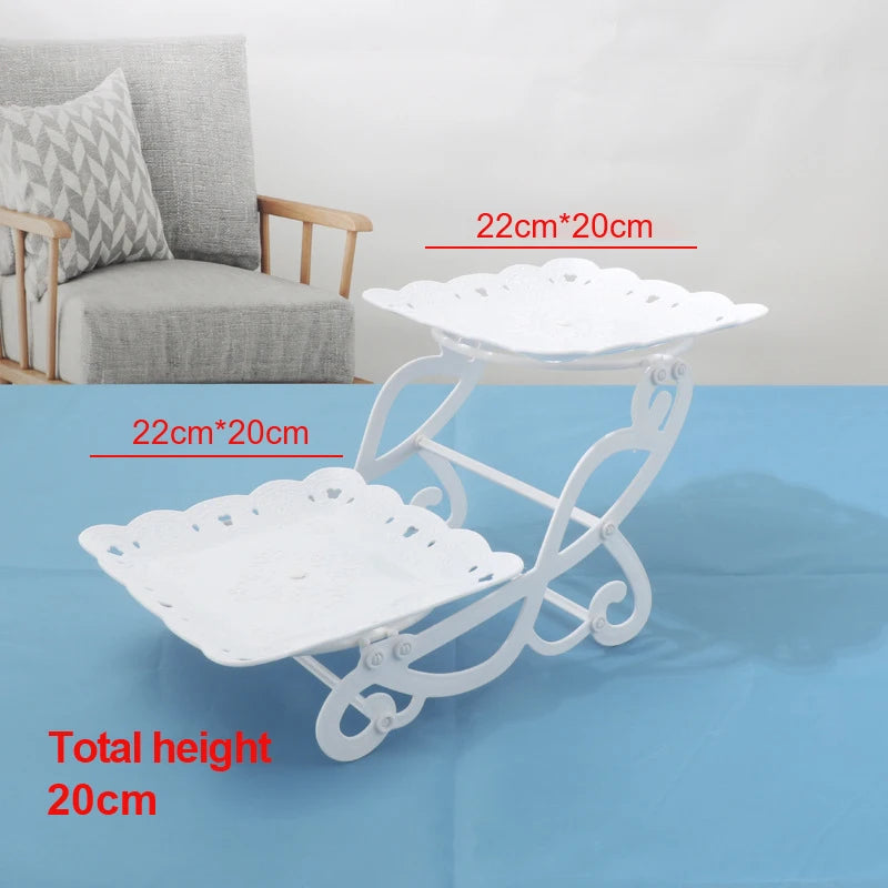 Plateau de support à gâteaux et desserts, 1 pièce, présentoir à thé de l'après-midi pour mariage, fête d'anniversaire, repas froids, Table de pause thé