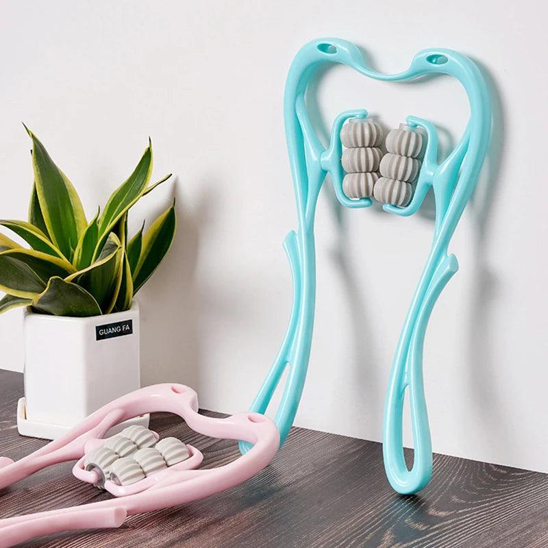 Masseur de cou Cervical, pince de cou manuelle, rouleau de pétrissage multifonctionnel, masseur de Relaxation des épaules et du cou à 6 boules