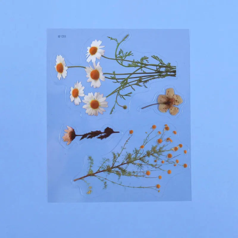 Autocollants de remplissage de résine de fleurs séchées simulées pour le plaisir, décoration de moule en silicone, UV, bricolage, scrapbooking, élection, xy