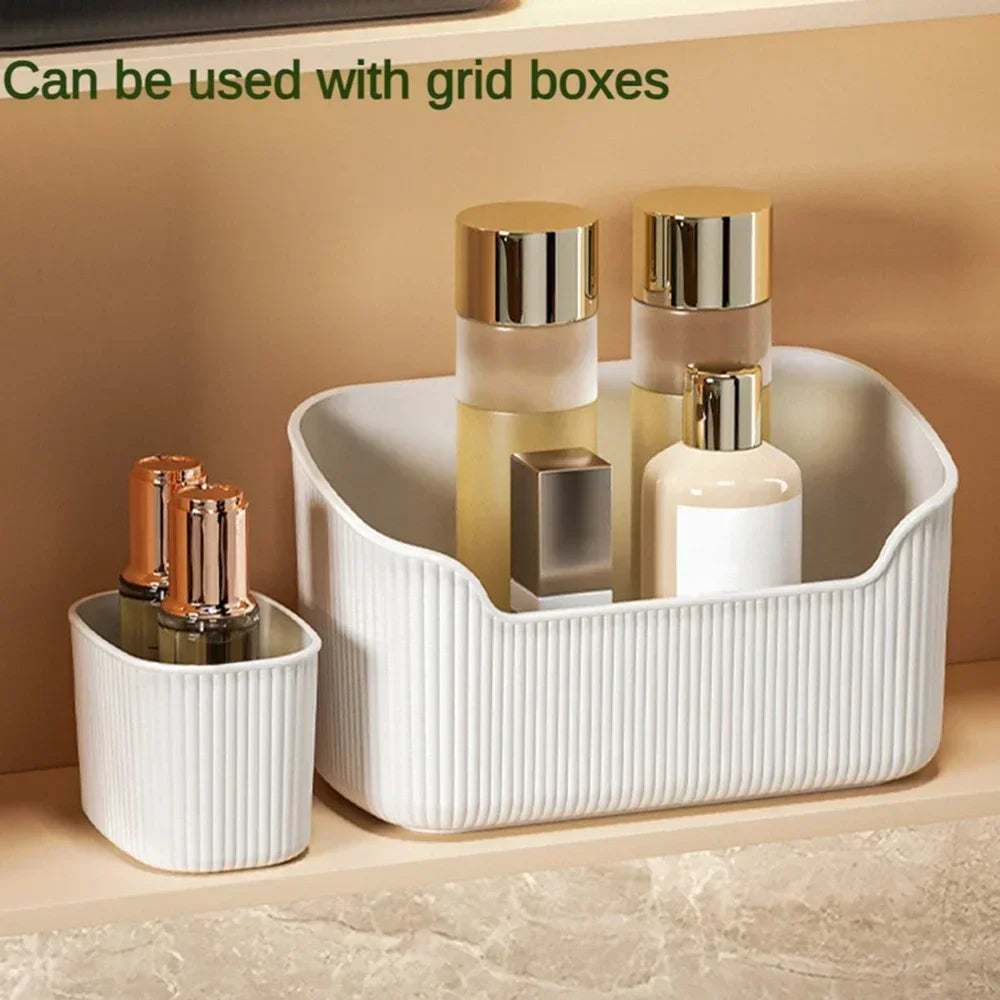 Boîte de Rangement en Plastique pour Maquillage et Cosmétiques, Organisateur de Bijoux, Vitrine, Conteneur Synchronisé
