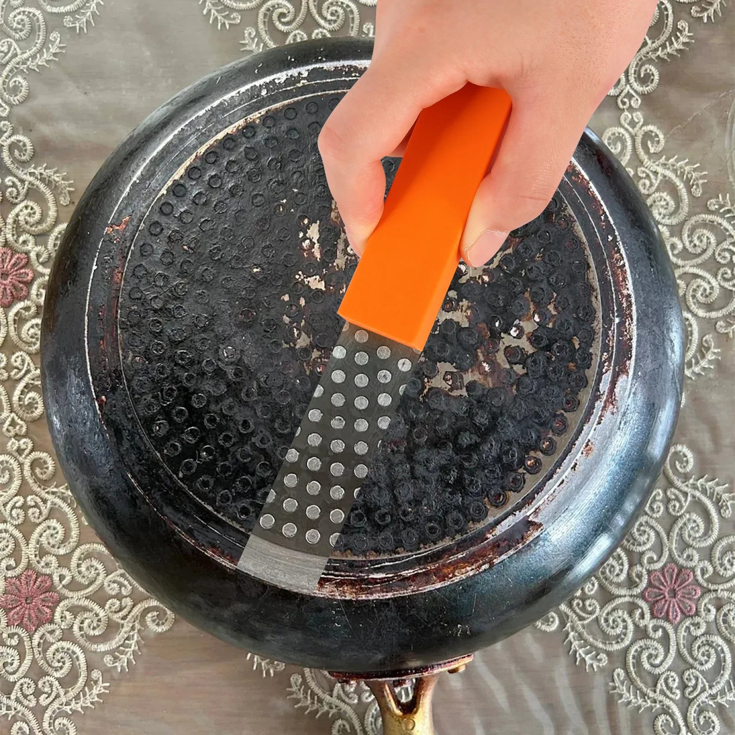 Gomme à calcaire en acier inoxydable, dissolvant de rouille, caoutchouc de nettoyage de robinet de cuisine, accessoires de nettoyage domestique, outils de nettoyage ménager