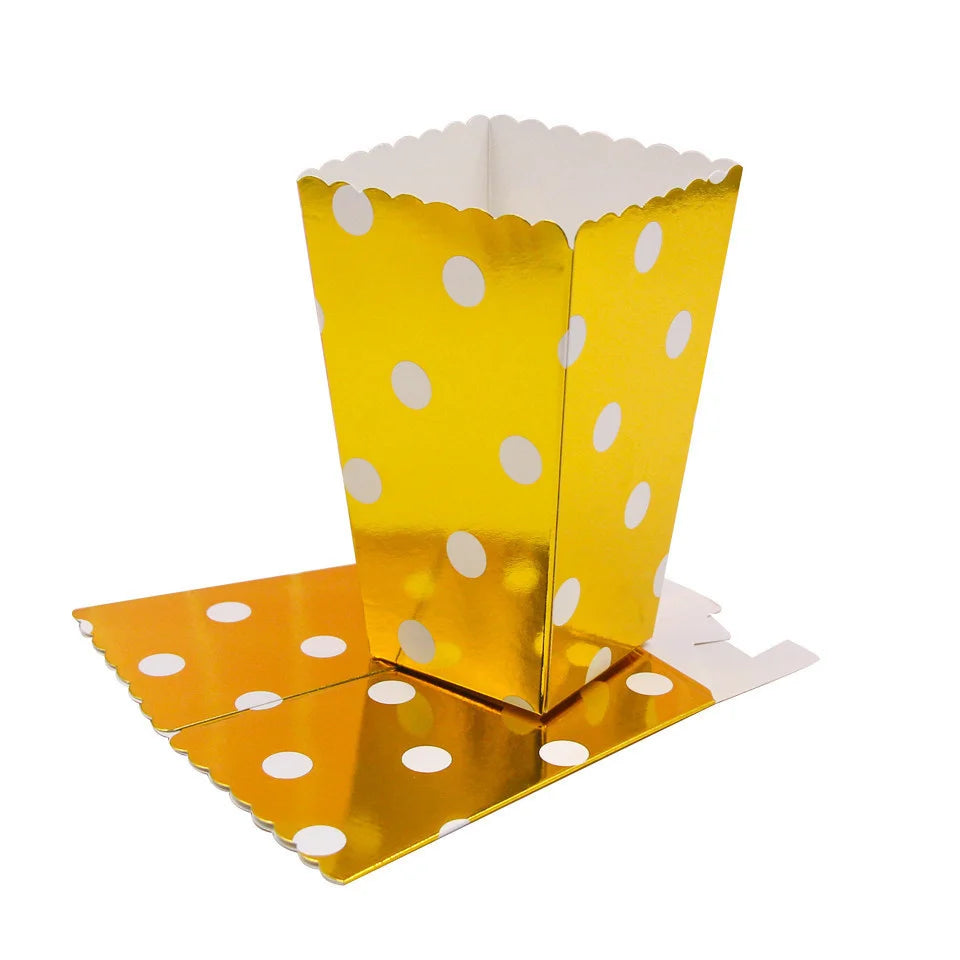 Nouveau ! Lot de 12 boîtes/gobelets à popcorn roses, décorations de fête à thème