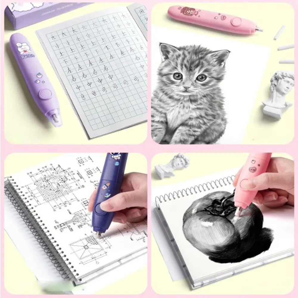 Gomme électrique de remplacement de noyau avec des maux quotidiens, moins de débris de caoutchouc économe en main-d 'œuvre, gomme automatique, ne laisse pas de marque