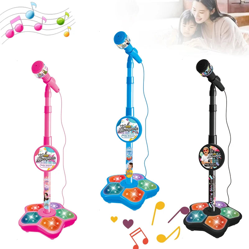 Haut-parleur de Microphone Musical avec chanson populaire, Instrument de musique, jouets éducatifs d'entraînement cérébral, cadeau d'anniversaire pour fille et garçon