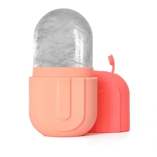 Rouleau de glace à compresse froide pour le visage et les yeux, Massage de beauté, moule à glace en Silicone, outil de soins de la peau du visage rafraîchissant et raffermissant
