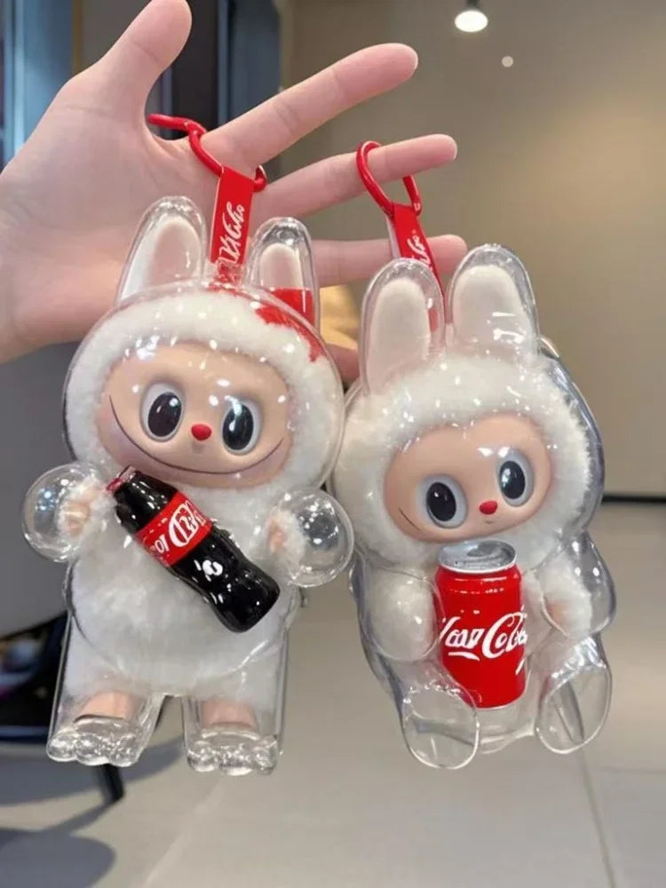 LABUBU – étui de protection Transparent pour poupée, housse anti-poussière Portable, sac à dos suspendu, décoration, accessoires Labubus pour LABUBU V1 V2 V3