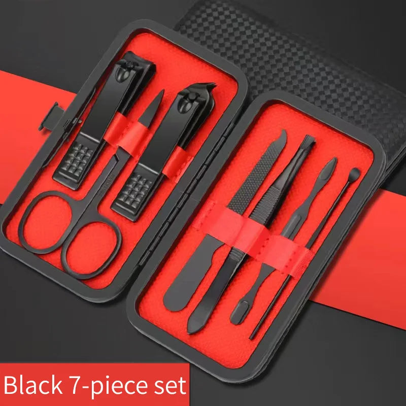 Ensemble d'outils de beauté pour manucure et pédicure, coupe-ongles, coupe-ongles, couteau à éplucher les oreilles, T