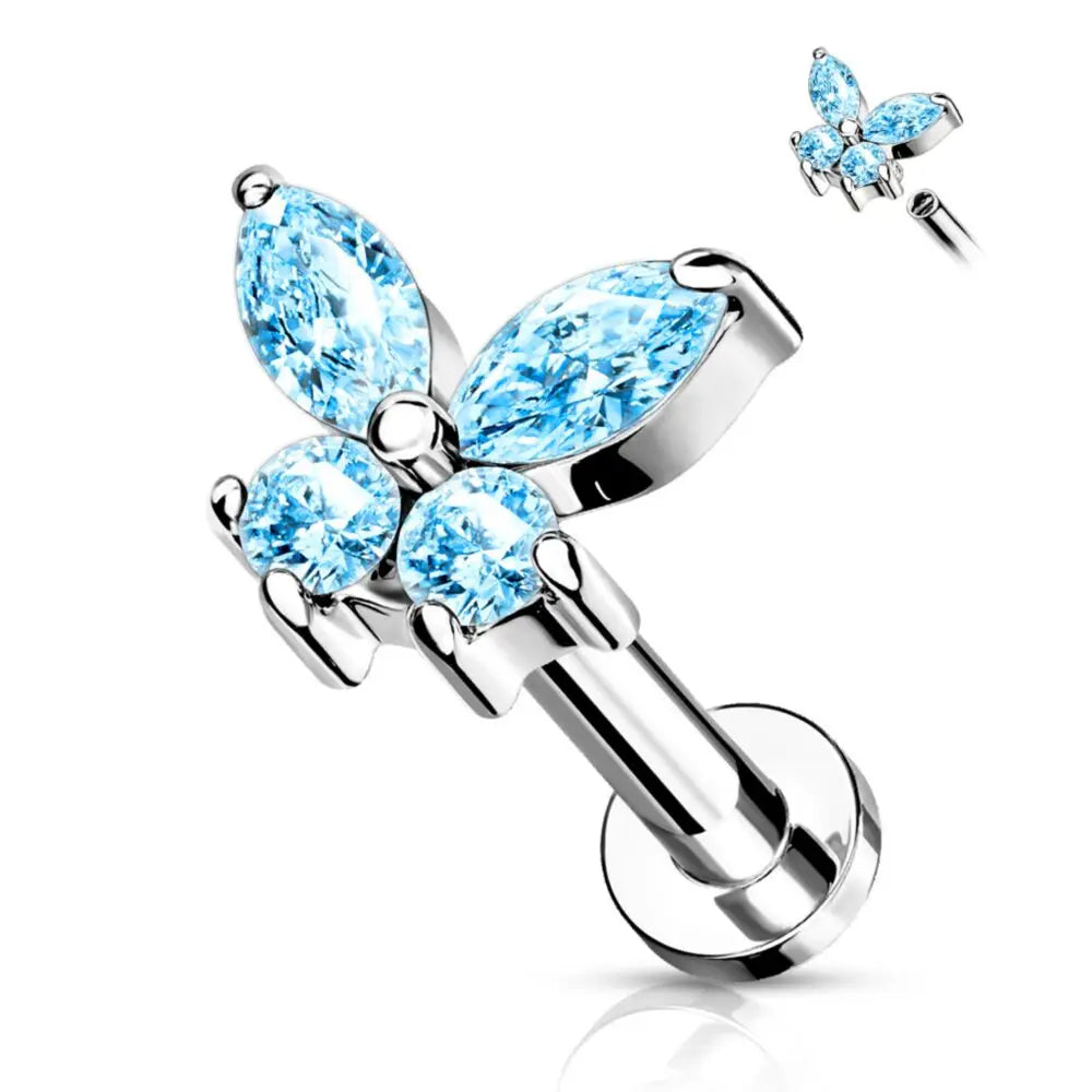 Bijou de piercing labret papillon Piercing Addicter