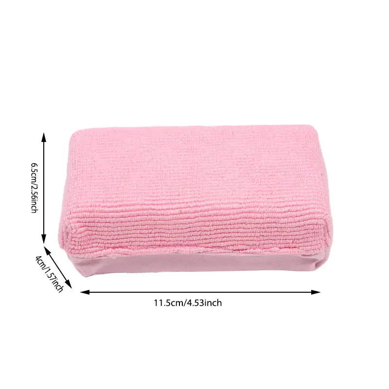 Tampons applicateurs de cire de voiture en Microfibre, éponge de cire douce pour détail automobile, mousse rectangulaire, soins de peinture automobile, tampon de polissage, nettoyage automobile