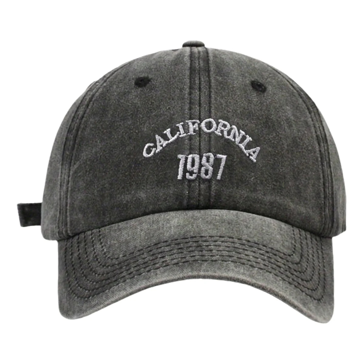 Chapeau de Baseball Vintage Délavé et Décontracté avec Lettres Brodées, Casquette en Denim Américain Solide, à la Mode, Polyvalent, pour Papa