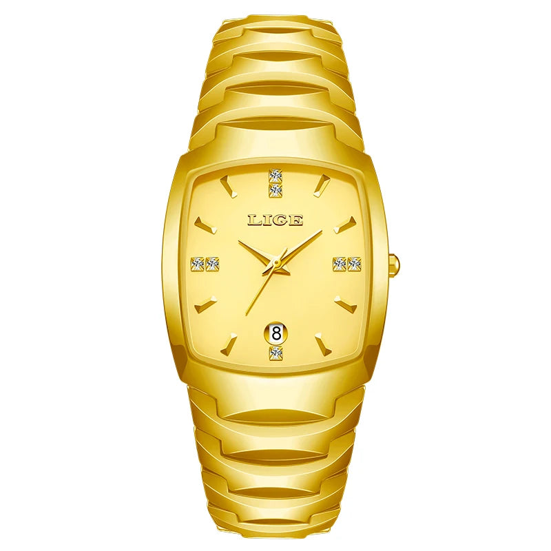 LIGE décontracté élégant femmes montre mode blanc bracelet en céramique calendrier montre à Quartz étanche affaires de luxe cadeau dames montres