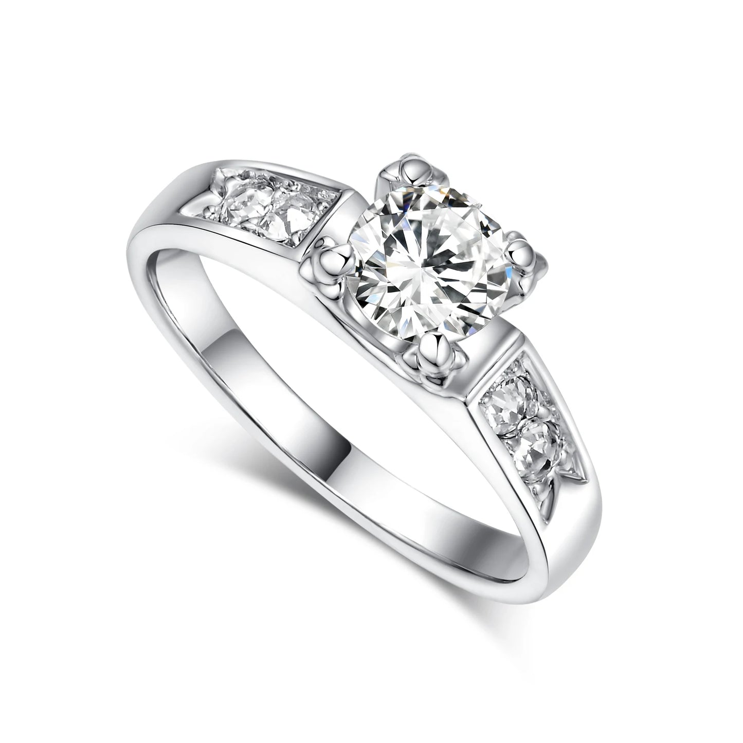 Bague de mariage en Zircon pour femmes, anneau de fiançailles, cubique, or Rose, tendance, bijoux, cadeaux, R249