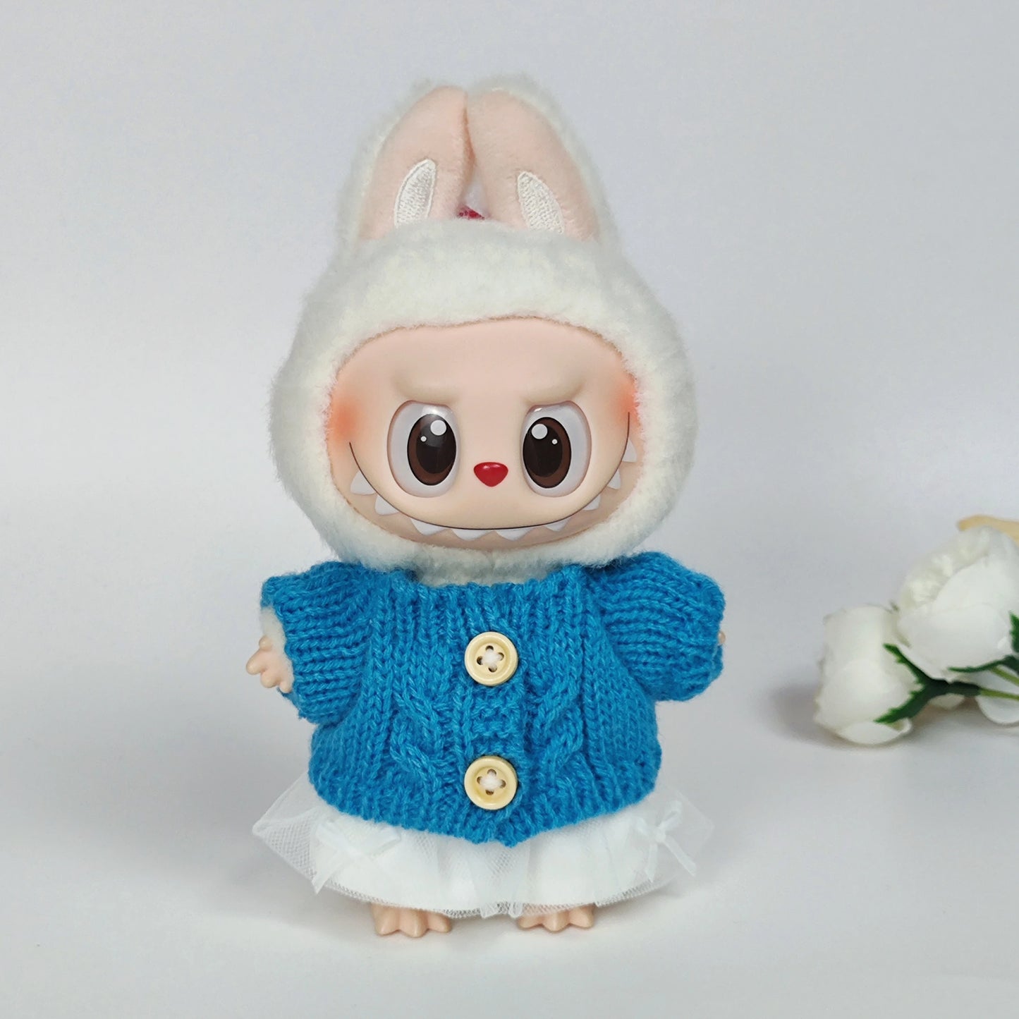 Série Labubu 3.0 Big in Energy – Ensemble pull et chapeau à bride Labubu Bear – Combinant la mode et la jolie – Tenue Labubu