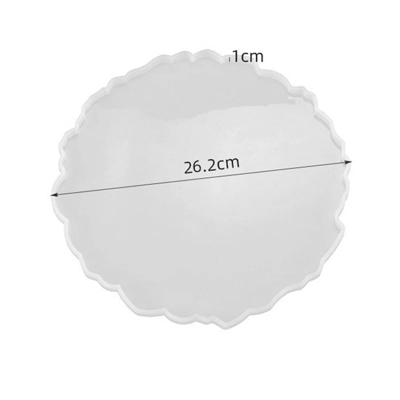 Plateau en résine époxy, moule en Silicone, grand rectangle, assiette à thé, dessous de verre, moule en résine pour la décoration de la maison, fabrication artisanale, fournitures d'art