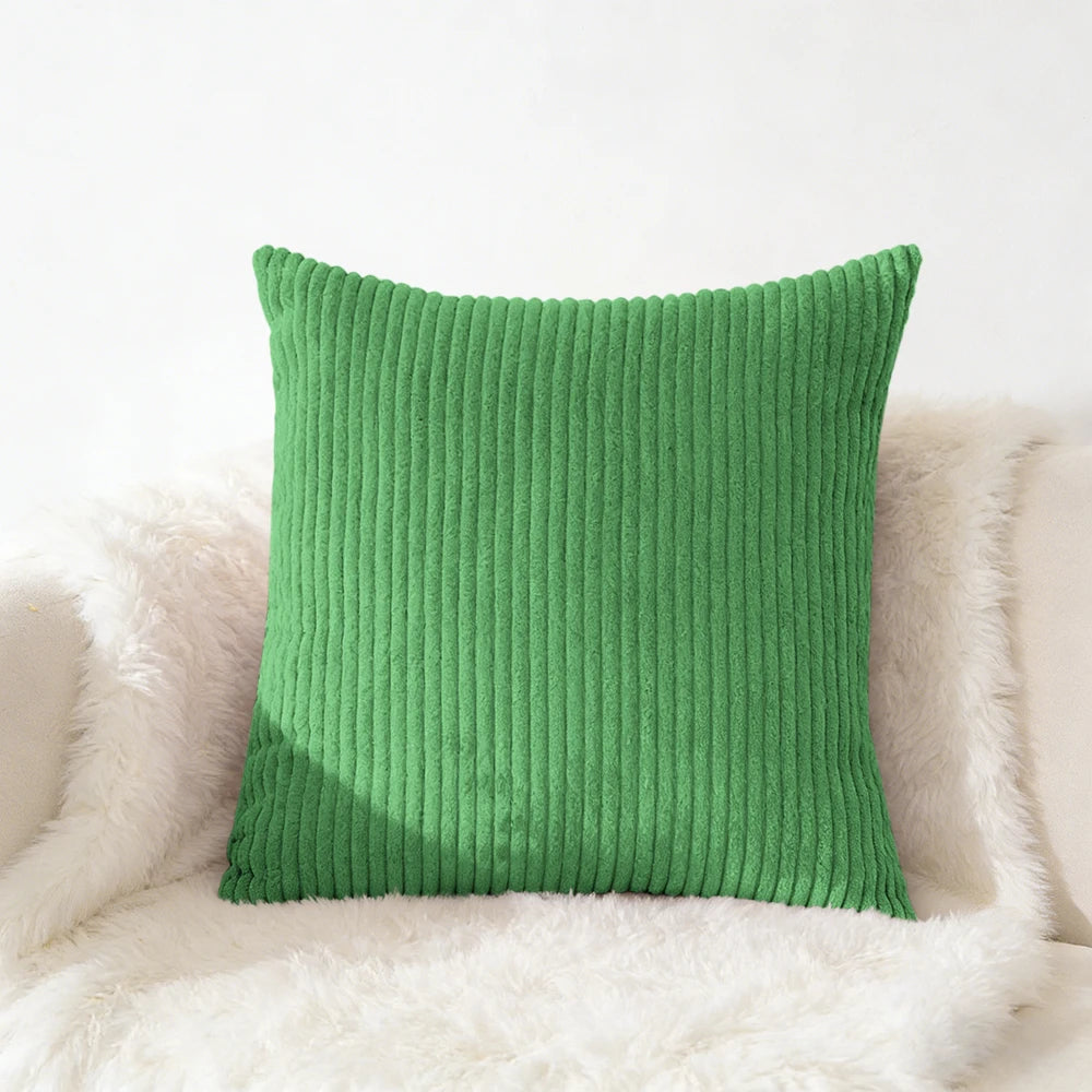 Housse de coussin en velours côtelé, grande taille 70x70 65x65