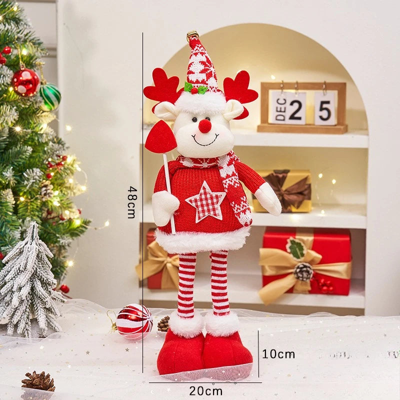Père Noël bonhomme de neige Elk peluche