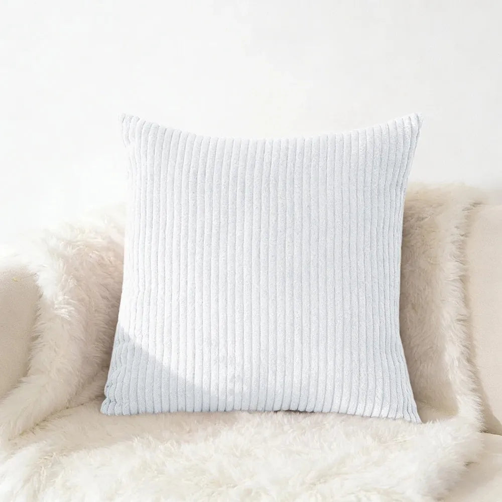 Housse de coussin en velours côtelé, grande taille 70x70 65x65