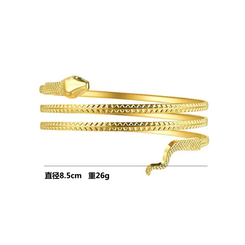 Bras Bracelet réglable serpent forme bras manchette Bracelet plage mode Pulseiras Bijoux amant Bracelet Hip Hop Bracelets pour femmes B062