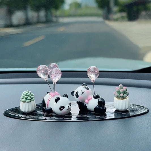 Ballon, animaux, créatif en résine, Animal Panda, décoration de voiture, ours, affichage d'ordinateur de maison, décoration de gâteau, cadeau de saint valentin
