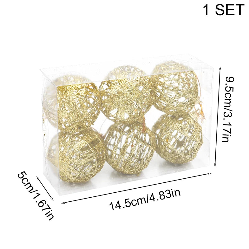 Boule Dorée de Noël, 3,6 Pièces, décorations d'Arbre de Noël