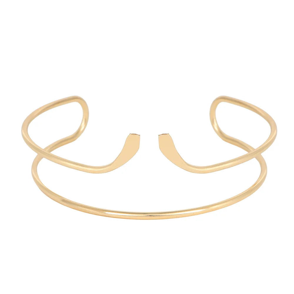 Nouveauté Bracelet de bras réglable couleur or brassard Bracelet mode Pulseiras Bijoux amant Bracelet Hip Hop bracelets pour femme