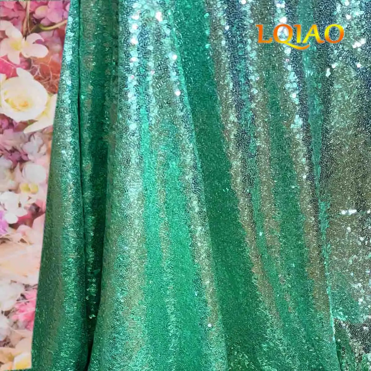 Tissu à paillettes brodées scintillantes, 1 mètre, tissu scintillant or argent pour la fabrication de tissus, couvertures de Table pour événements de fête, décor