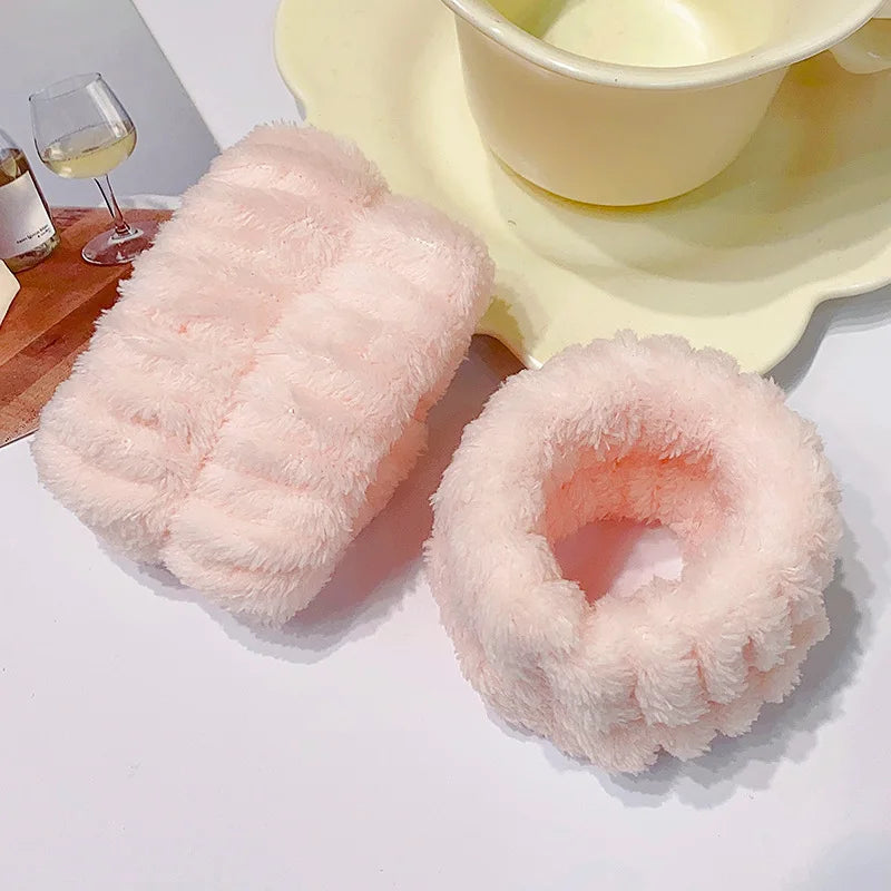 Bandeau de lavage de poignet en microfibre, serviette de lavage de poignet, chouchous pour laver le visage, bandeau absorbant pour femmes