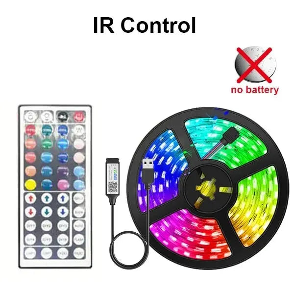 Lumières Led pour chambre à coucher Bluetooth Wifi App télécommande bande lumineuse Led Rgb 5050 Rgb Usb 5V bande Led Tv rétro-éclairage éclairage de pièce